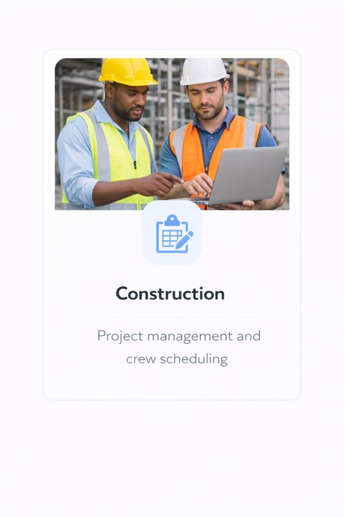 Construction crew working on a multi-story building