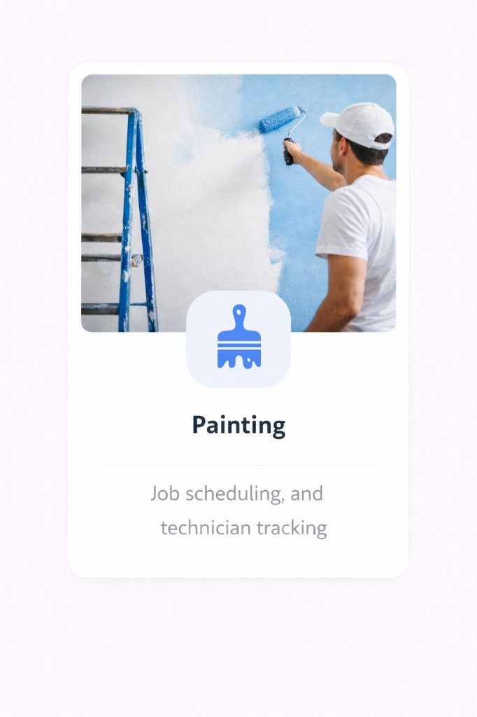 Painter using a roller on an interior wall